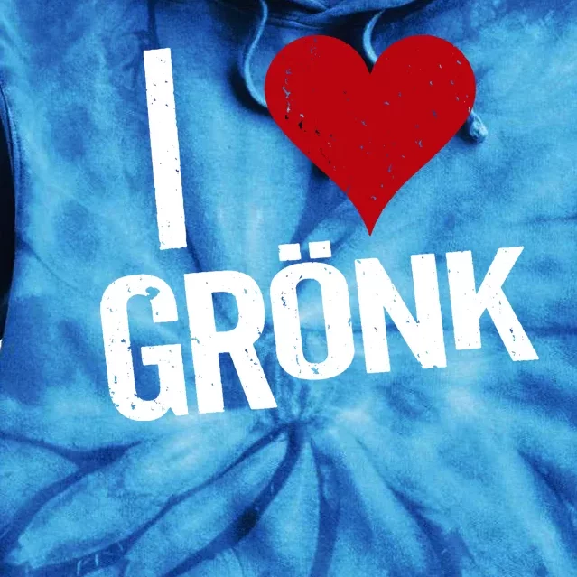 I Heart Gronk Tie Dye Hoodie