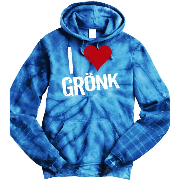 I Heart Gronk Tie Dye Hoodie