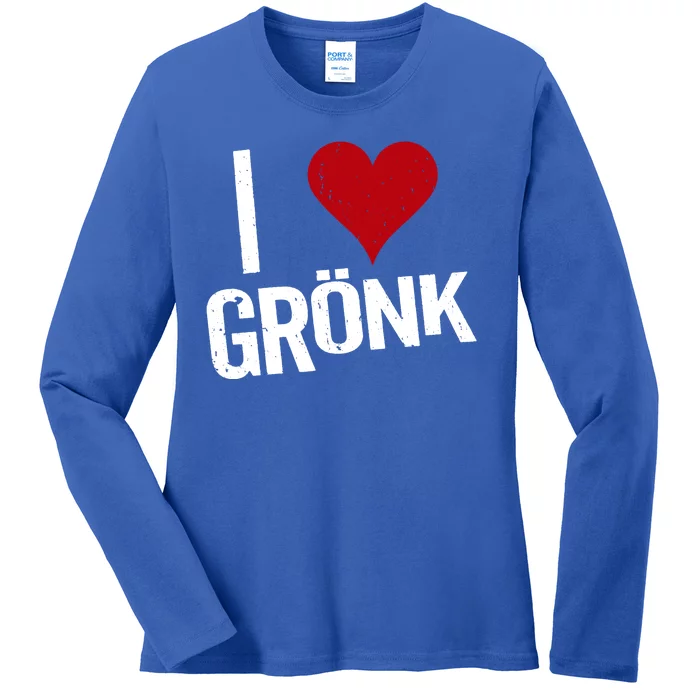 I Heart Gronk Ladies Long Sleeve Shirt