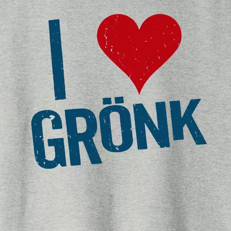 I Heart Gronk Women's Crop Top Tee