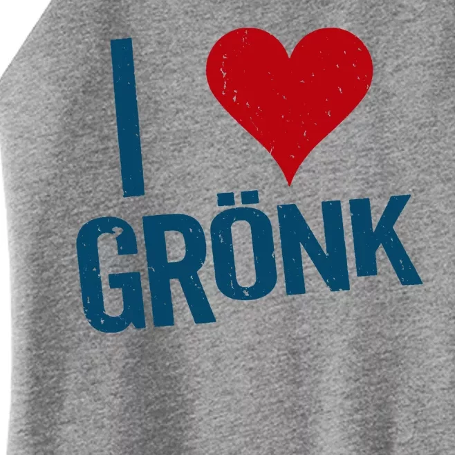 I Heart Gronk Women’s Perfect Tri Rocker Tank