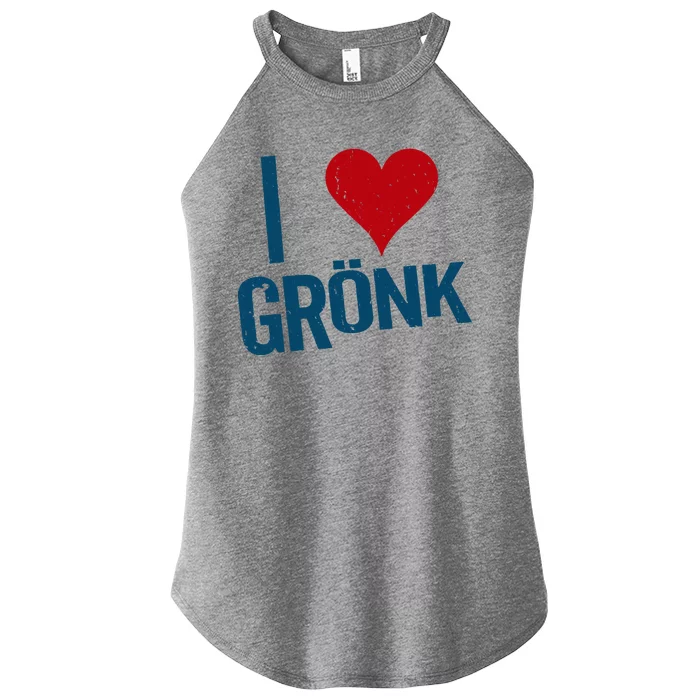 I Heart Gronk Women’s Perfect Tri Rocker Tank