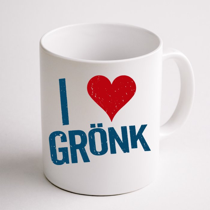 I Heart Gronk Front & Back Coffee Mug