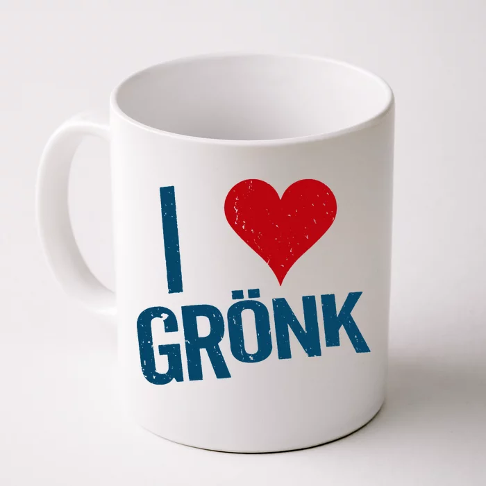 I Heart Gronk Front & Back Coffee Mug