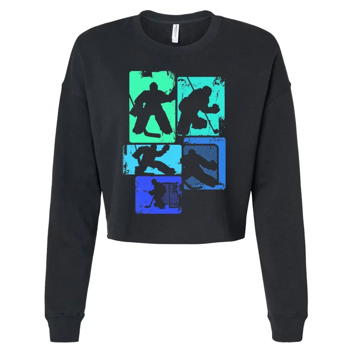 Ice Hockey Goalie Hockey Player Cropped Pullover Crew