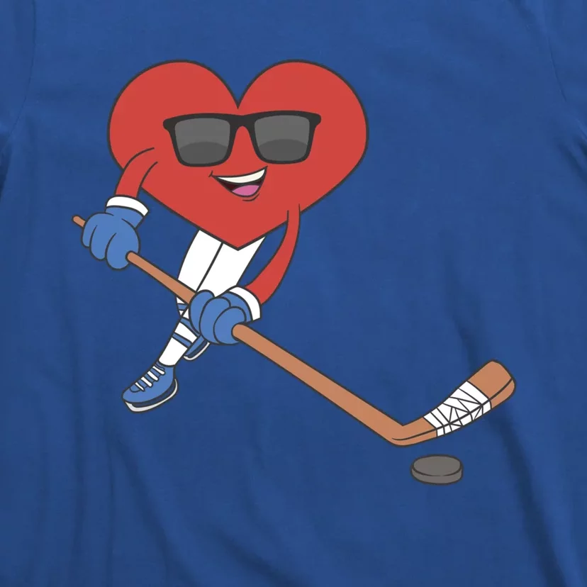 Ice Hockey Happy Valentine's Day Heart Love Married Couples Gift T-Shirt