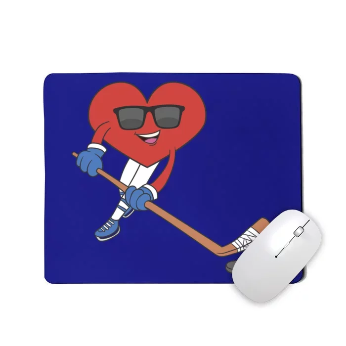 Ice Hockey Happy Valentine's Day Heart Love Married Couples Gift Mousepad