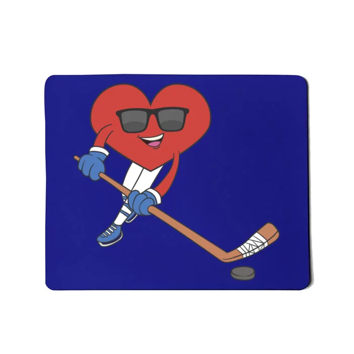 Ice Hockey Happy Valentine's Day Heart Love Married Couples Gift Mousepad