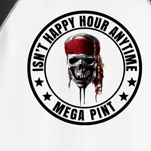 Isn't Happy Hour Anytime Mega Pint Pirate Toddler Fine Jersey T-Shirt