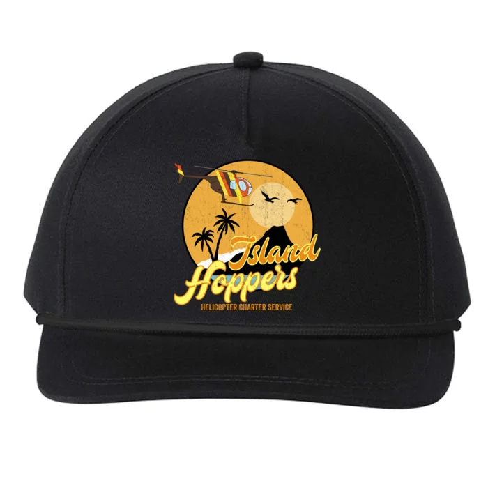 Island Hoppers Helicoter Charter Services Snapback Five-Panel Rope Hat