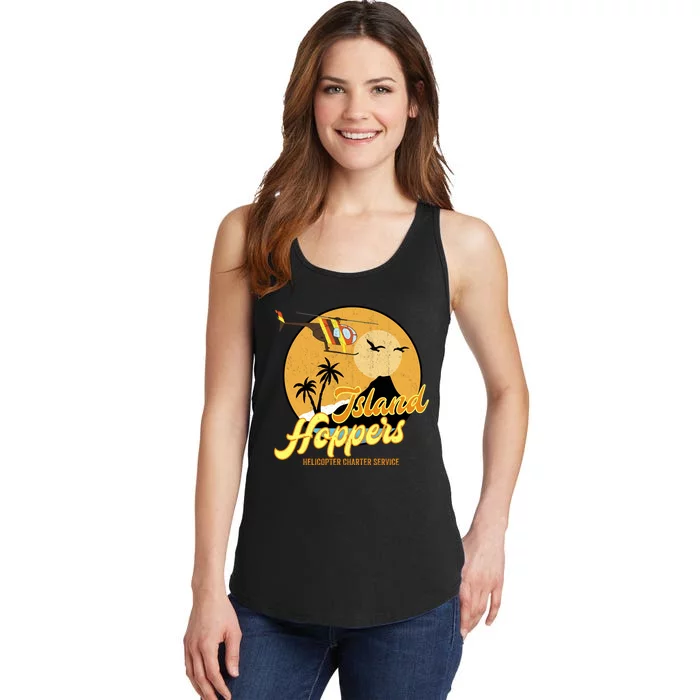 Island Hoppers Helicoter Charter Services Ladies Essential Tank