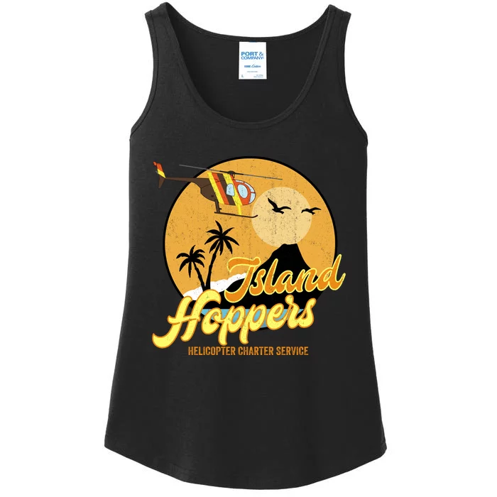 Island Hoppers Helicoter Charter Services Ladies Essential Tank