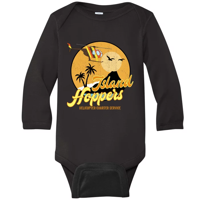 Island Hoppers Helicoter Charter Services Baby Long Sleeve Bodysuit