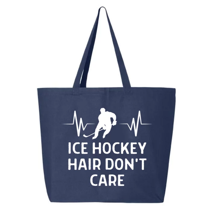 Ice Hockey Hair Dont Care Outfit Cute Gift 25L Jumbo Tote