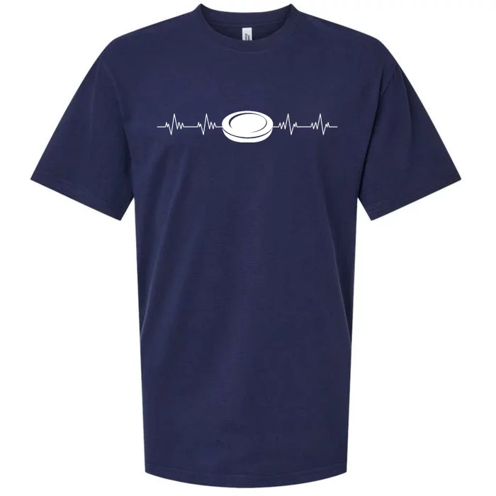 Ice Hockey Heartbeat Sueded Cloud Jersey T-Shirt