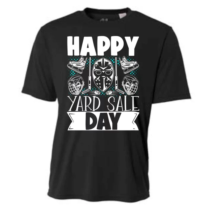 Ice Hockey Happy Yard Sale Day Player Team Gift Cooling Performance Crew T-Shirt