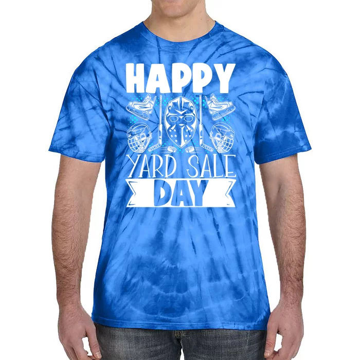 Ice Hockey Happy Yard Sale Day Player Team Gift Tie-Dye T-Shirt