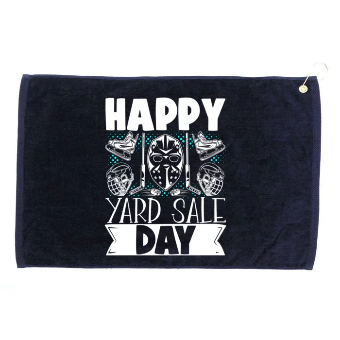 Ice Hockey Happy Yard Sale Day Player Team Gift Grommeted Golf Towel