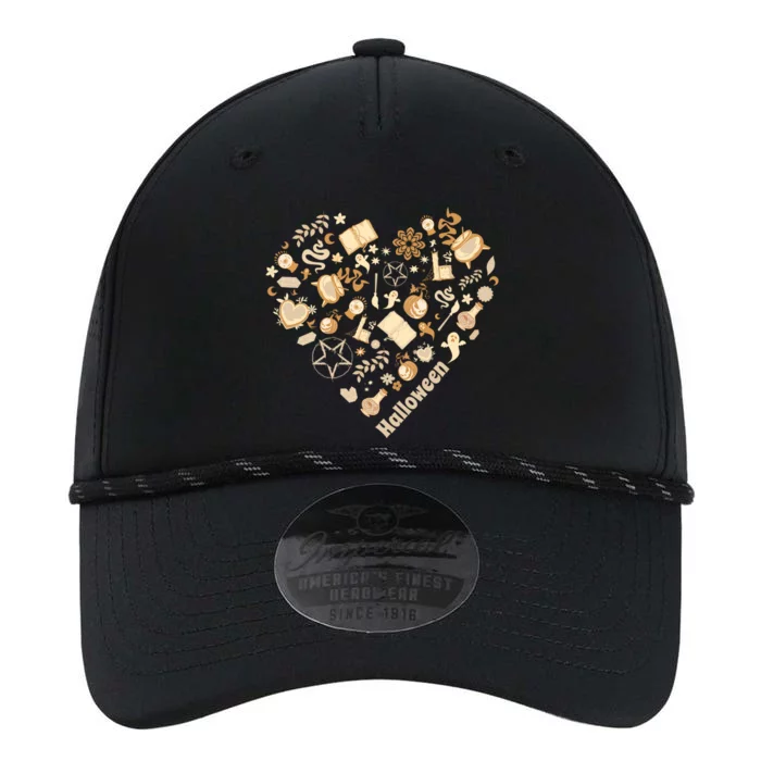 I Heart Halloween Boho Heart Love Halloween Funny Pumpkin Gift Performance The Dyno Cap