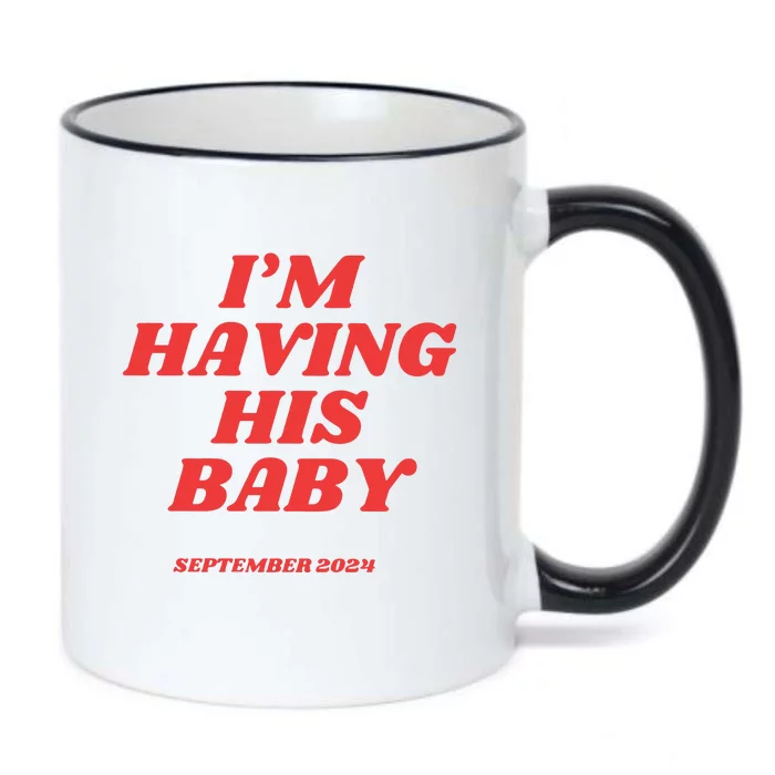 IM Having His Baby Black Color Changing Mug