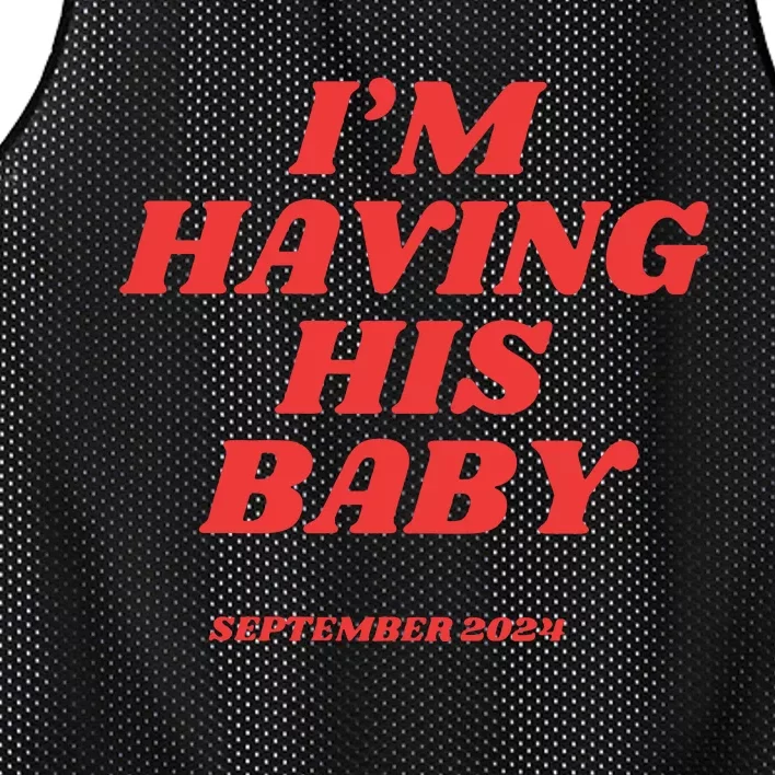 IM Having His Baby Mesh Reversible Basketball Jersey Tank