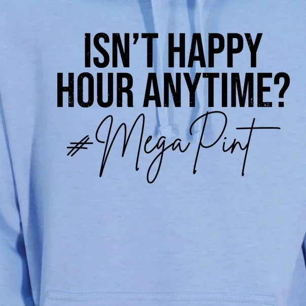 Isn't Happy Hour Anytime Mega Pint Funny Johnny Depp Unisex Surf Hoodie