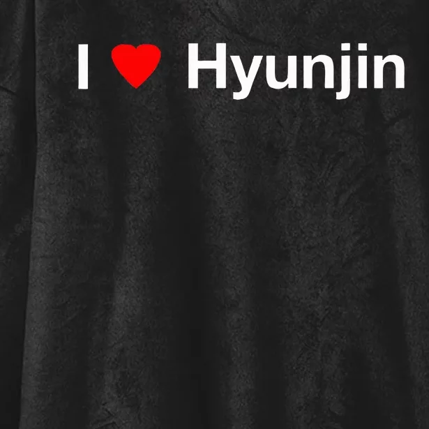 I Heart Hyunjin Hooded Wearable Blanket