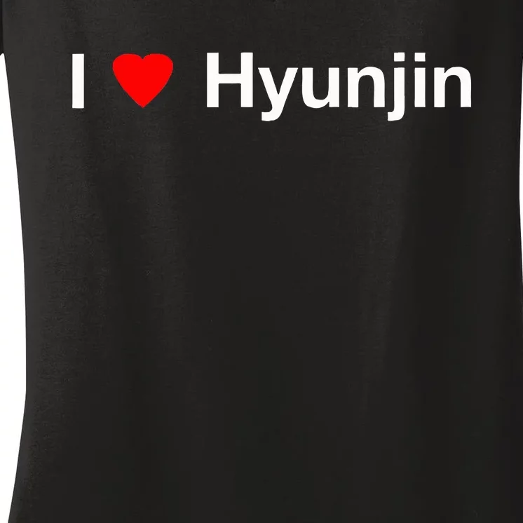 I Heart Hyunjin Women's V-Neck T-Shirt