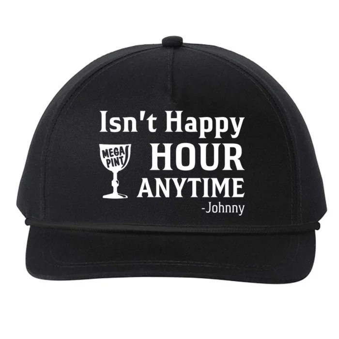 Isn't Happy Hour Anytime Justice For Johnny Depp Mega Pint Snapback Five-Panel Rope Hat