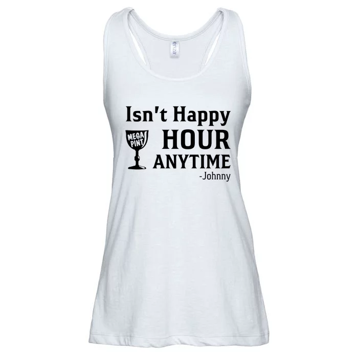 Isn't Happy Hour Anytime Justice For Johnny Depp Mega Pint Ladies Essential Flowy Tank