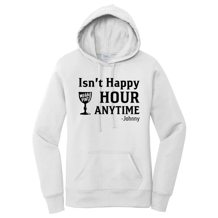 Isn't Happy Hour Anytime Justice For Johnny Depp Mega Pint Women's Pullover Hoodie