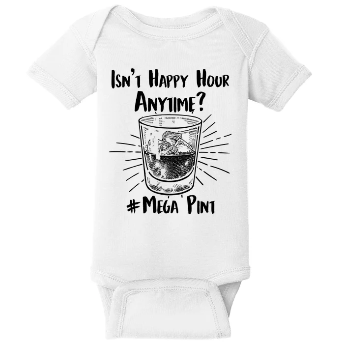 Isn't Happy Hour Anytime? #Mega Pint Baby Bodysuit