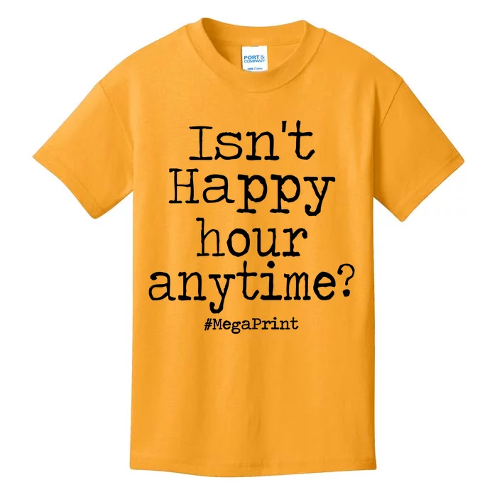 IsnT Happy Hour Anytime Mega Print Kids T-Shirt