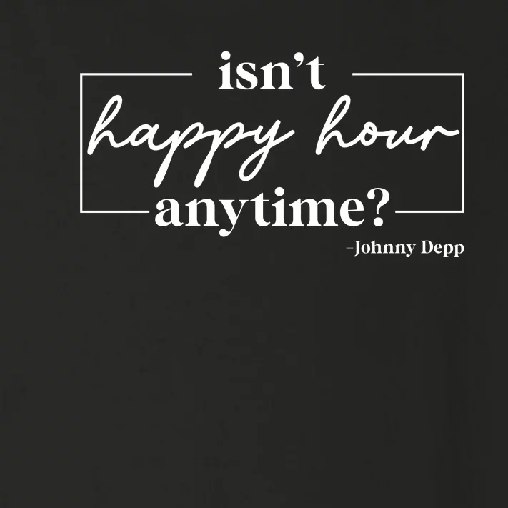 Isn't Happy Hour Anytime? Johnny Depp Toddler Long Sleeve Shirt