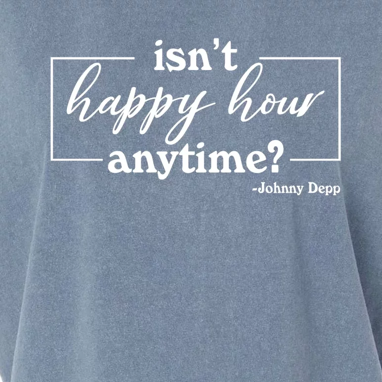 Isn't Happy Hour Anytim? Justice For Johnny Dep Garment-Dyed Women's Muscle Tee