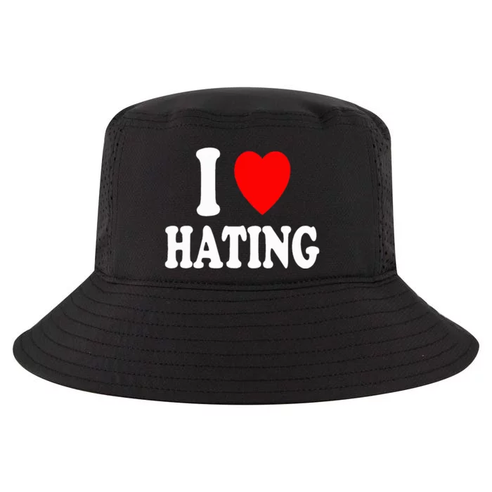 I Heart Hating Sarcastic Pessimistic Loner Cool Comfort Performance Bucket Hat