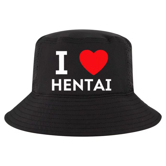 I Heart Hentai I Love Hentai Cool Comfort Performance Bucket Hat