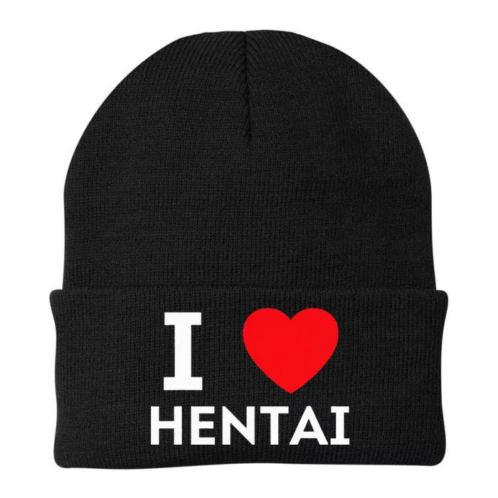 I Heart Hentai I Love Hentai Knit Cap Winter Beanie