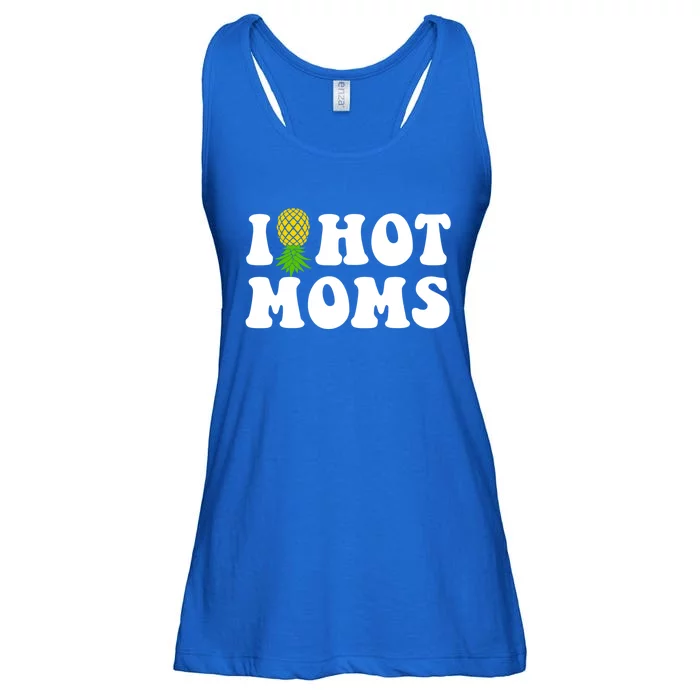 I Heart Hot Moms Meaningful Gift Upside Down Pineapple Cool Gift Ladies Essential Flowy Tank