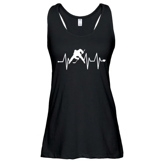 Ice Hockey Heartbeat Ladies Essential Flowy Tank