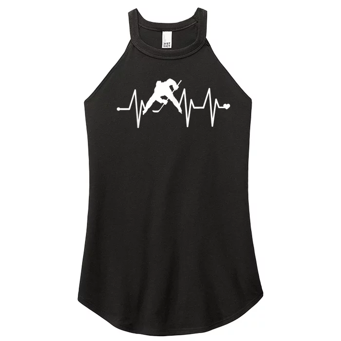 Ice Hockey Heartbeat Women’s Perfect Tri Rocker Tank