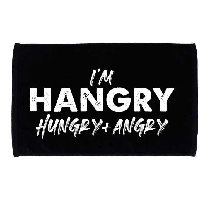 Im Hangry Hungry + Angry Cute Gift Microfiber Hand Towel