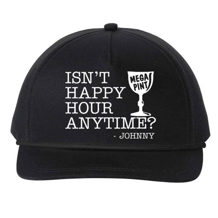 Isn't Happy Hour Anytime Mega Pint Johnny Depp Snapback Five-Panel Rope Hat