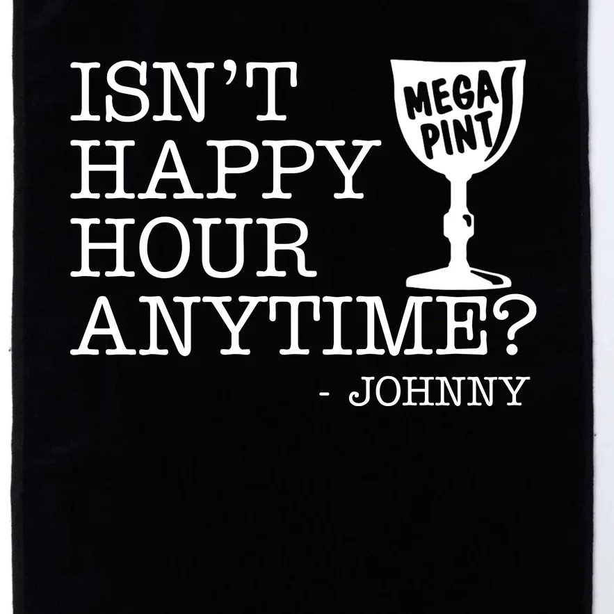 Isn't Happy Hour Anytime Mega Pint Johnny Depp Platinum Collection Golf Towel