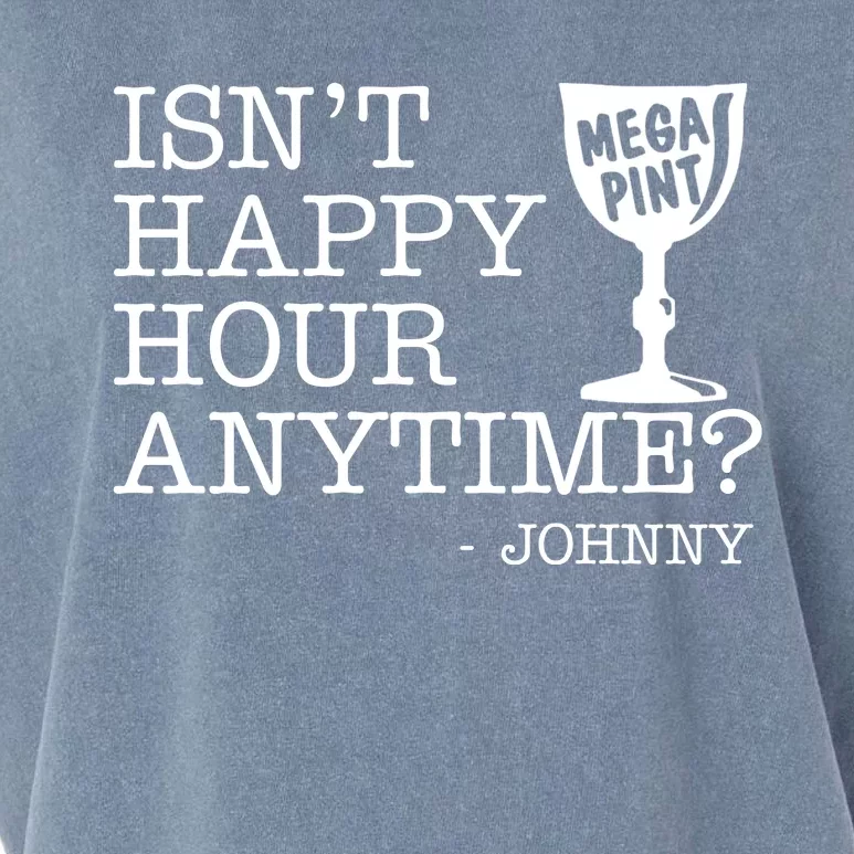 Isn't Happy Hour Anytime Mega Pint Johnny Depp Garment-Dyed Women's Muscle Tee