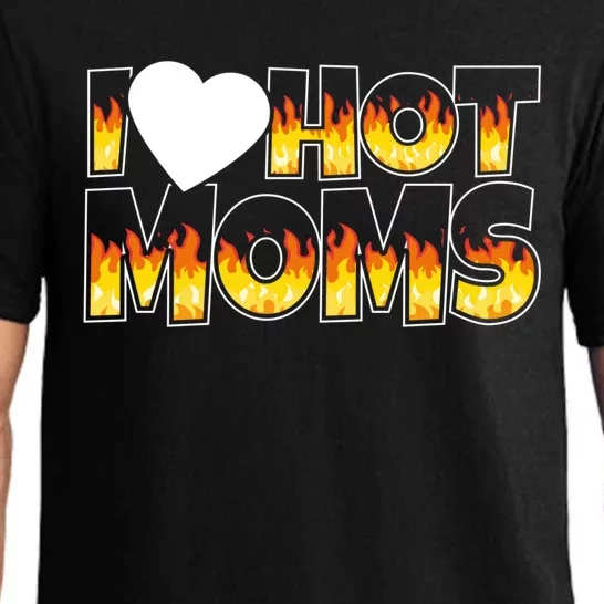 I Heart Hot Moms Fans Great Gift Pajama Set