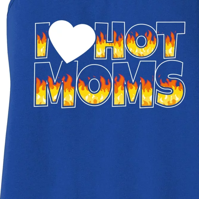 I Heart Hot Moms Fans Great Gift Women's Racerback Tank