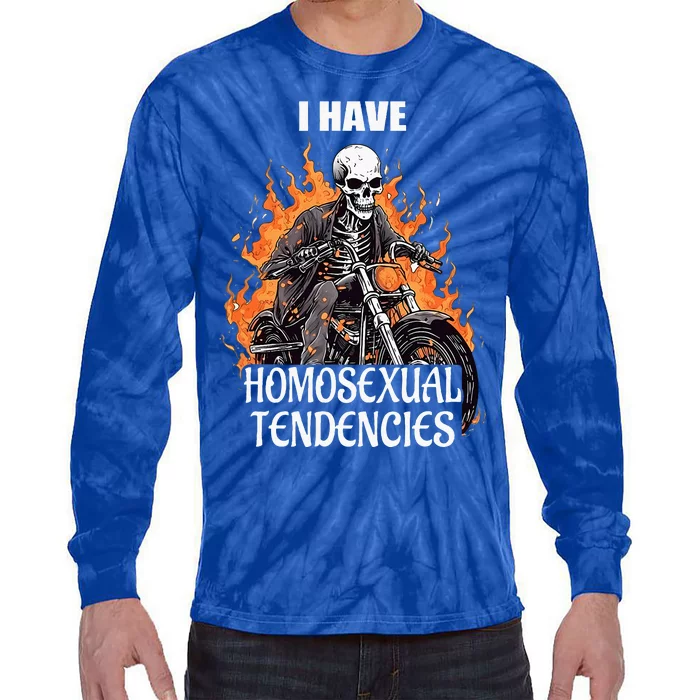 I Have Homosexual Tendencies Apparel Tie-Dye Long Sleeve Shirt