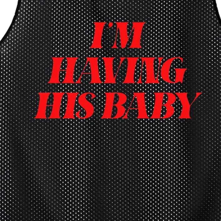 IM Having His Baby Mesh Reversible Basketball Jersey Tank