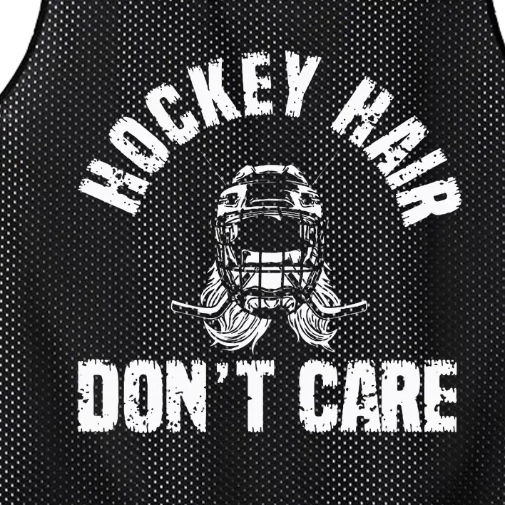 Ice Hockey Hair DonT Care Ice Hockey Player Girl Mesh Reversible Basketball Jersey Tank